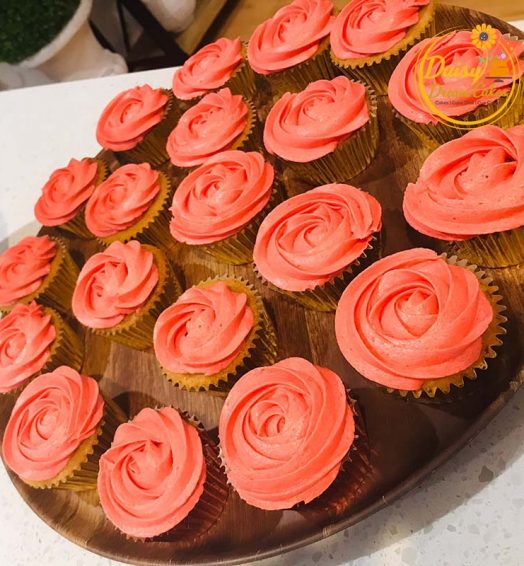 Custom Colored Cupcakes in a Rose Swirl (5 Days Required)
